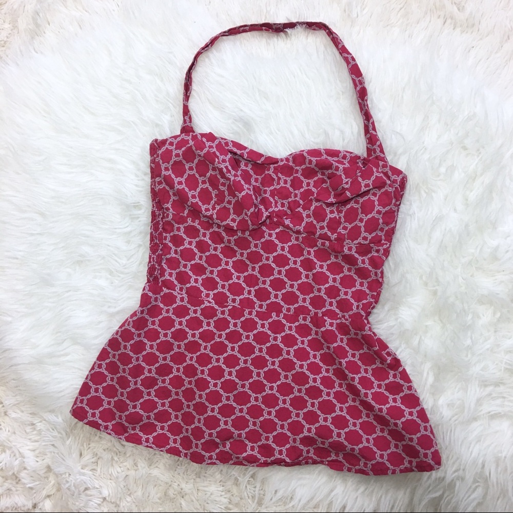 Anthropologie Girls from Savoy Cherry Drops Corset